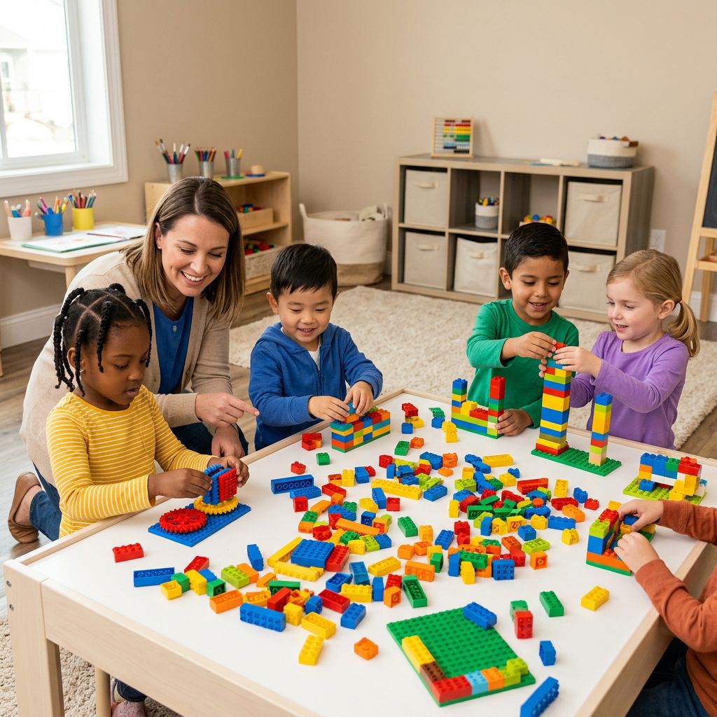 Preschool children exploring hands-on STEM learning and creative play in a screen-light classroom in Singapore